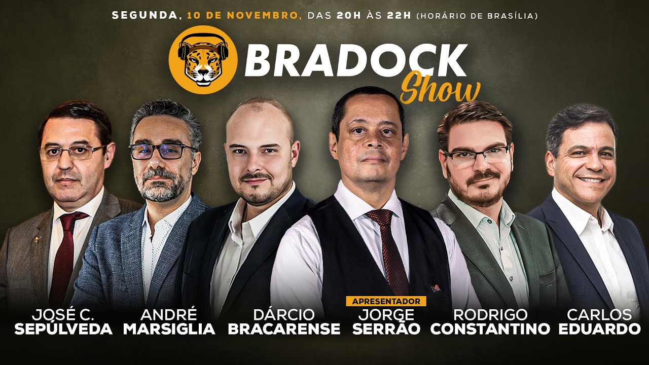 Bradock Show 10/11/25 - Serrão, Constantino, José Sepúlveda, André Marsiglia e Carlos Eduardo Lemos