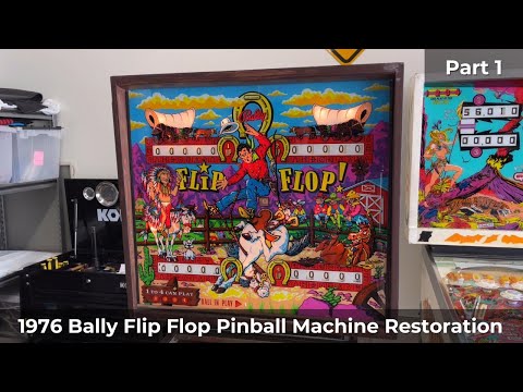 Restoring a Neglected EM Pinball Machine! 1976 Bally Flip Flop Pinball Restoration Part 1