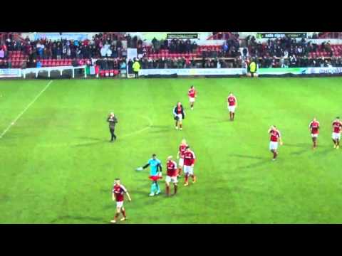 Swindon 1 Hartlepool 1 - Post Match Scenes