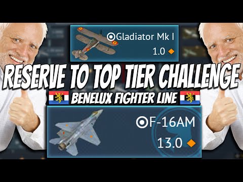 Playing the ENTIRE Benelux Fighter Line - Reserve to Top Tier