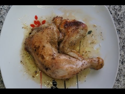Pollo asado a la miel