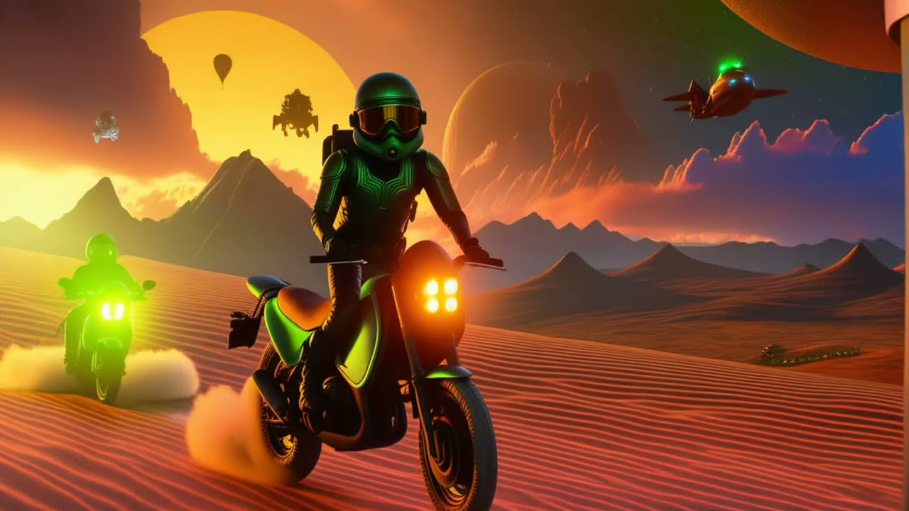 Moonweed & Squid - Martians on Motorcycles