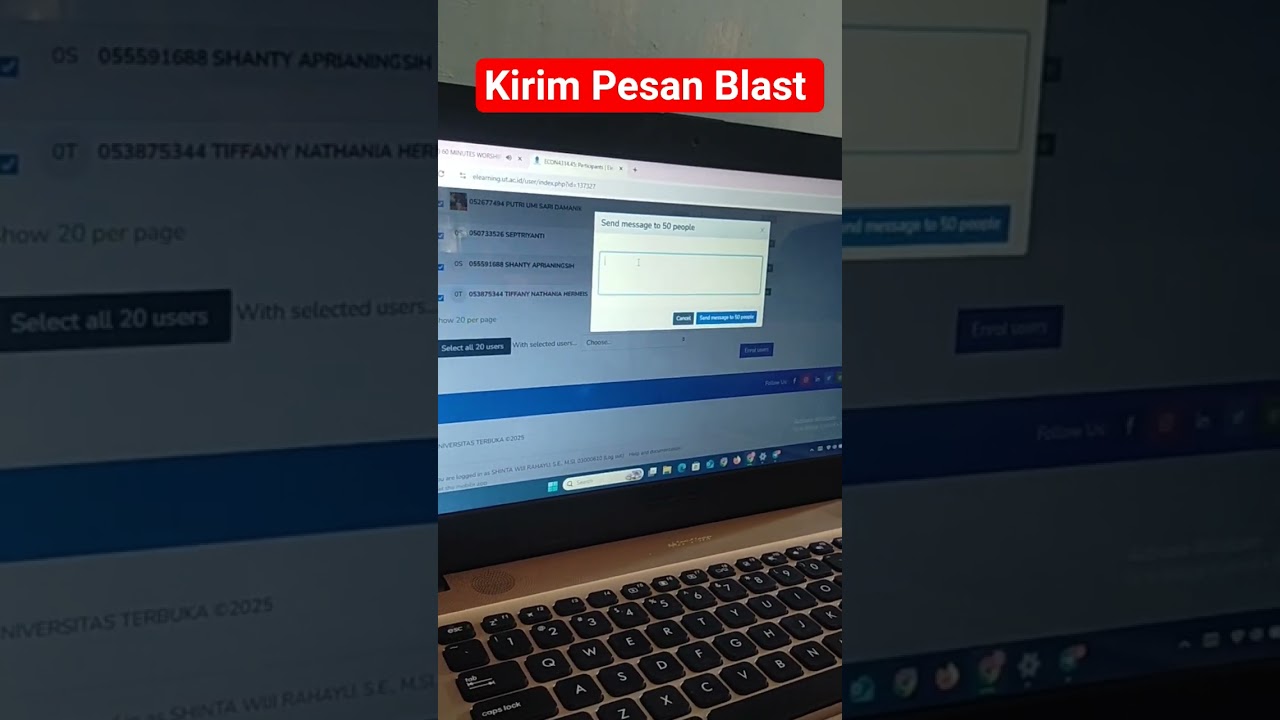 TUTORIAL KIRIM PESAN BLAST ke Mahasiwa #UT #Kirimpesanblast #