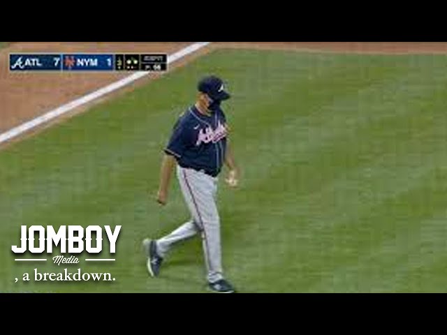 Brian Snitker uses colorful language during mound visit with Newcomb, a breakdown