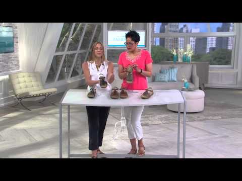 Earth Origins Nubuck Sandals w/ Adjustable Strap - Trinity with Rachel Boesing