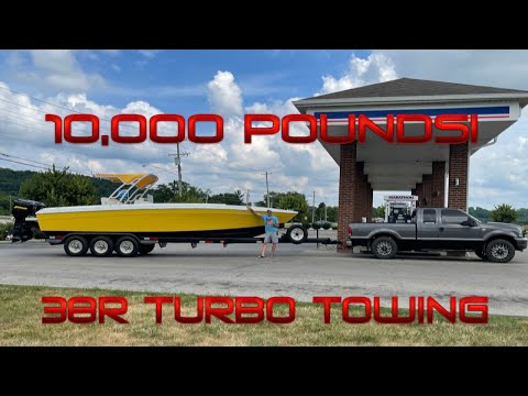 7.3 Powerstroke Towing Heavy with GTP38R Turbo