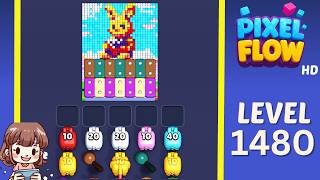 Pixel Flow Level 1480 Solution Walkthrough