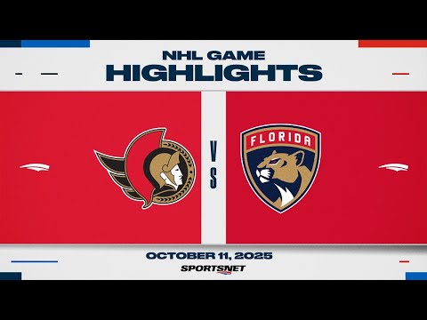 NHL Highlights | Senators vs. Panthers - October 11, 2025