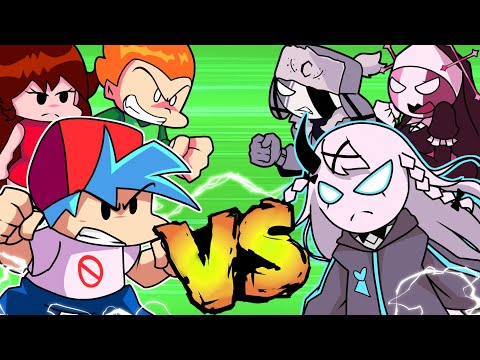 RASAZY & RUV FAMILY VS BOYFRIEND & FRIENDS - FRIDAY NIGHT FUNKIN ANIMATION