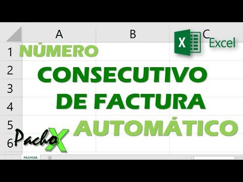 Numero de factura consecutivo automatico en Excel   Sigue estos simples pasos