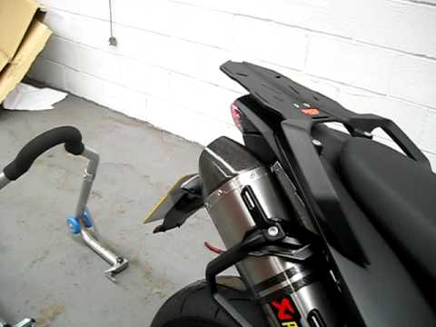 2009 KTM 990 SM-T AKRAPOVIC CANS,BAFFLES OUT.