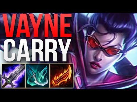 CHALLENGER VAYNE 1V9 CARRY + PENTAKILL | VAYNE ADC GAMEPLAY | Patch 8.24 S8