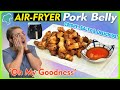 Amazing Air-fryer pork-belly bites in 16 minutes! You want to serve these! #airfryer