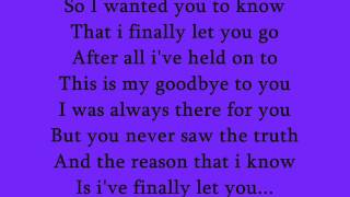 Breaking Point Good bye to you