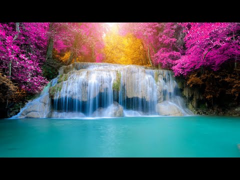 baby sleep music with nature sounds, waterfall sounds - healing sleep music