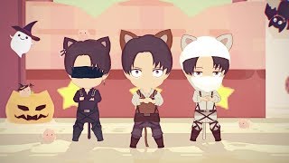 【進撃のMMD】ようかい体操りばいちゃんズ【Attack on Titan MMD】