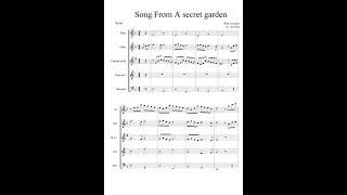 Song From A Secret Garden (송 프롬 어 시크릿 가든) 목관 5중주 편곡