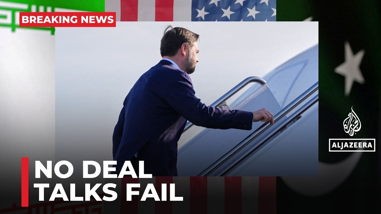 Breaking: No deal after 21 hours. JD Vance Says US–Iran talks fail
