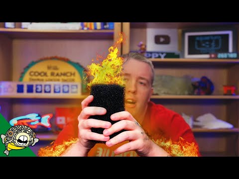 1st YouTube video about how much water can a sponge filter in one minute