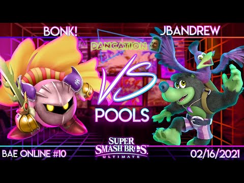 Dancation (Bae Online #10) - IluZ | Bonk (Meta Knight) vs. Jbandrew (Banjo) - Pools - SSBU