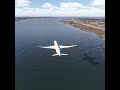 Passenger Jet Low Pass Over Water Flightsimulator Shorts Aviation