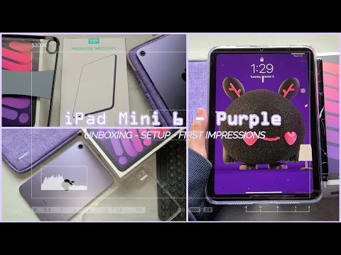 iPad Mini 6 [purple] 2021 💜 | Unboxing, Setup, Accessories & First Impressions 📱