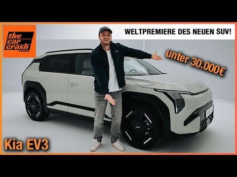 Kia EV3 im Test (2024) Weltpremiere des NEUEN SUV unter 30.000€!  Review | GT-Line | Preis | EV 3