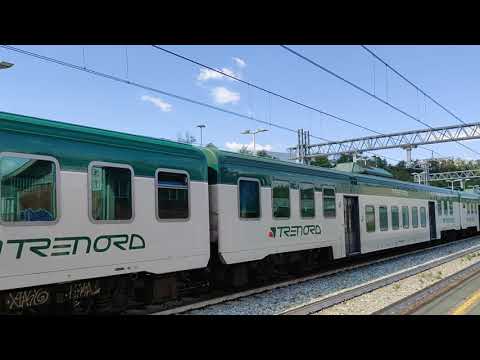 E464.239 Trenord con carrozze piano ribassato a Carimate