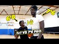 6'8 Pro vs 7'6 Giant 1v1 Will Have You SHOCKED!!