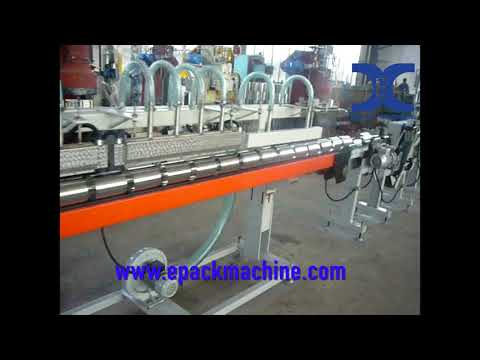 X006 small round automatic paint can body making production line 4K video