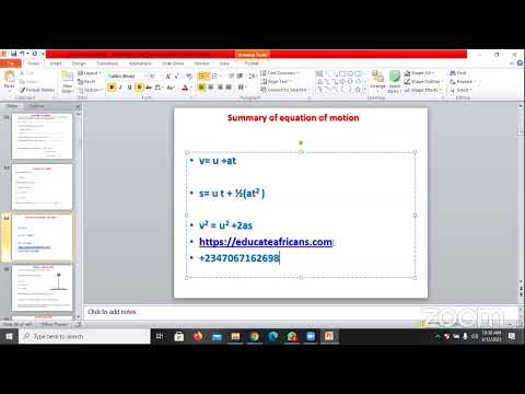 JAMB, WAEC CLASSES, Physics, Motion