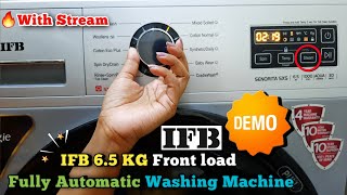 IFB 6.5 KG Front load Automatic washing machine | With Steam | How to use IFB washing machine & Demo