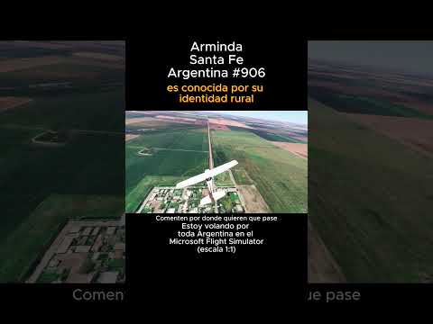Arminda, Santa Fe desde el Microsoft Flight Simulator #arminda #santafe #msfs #joaha45 #argentina