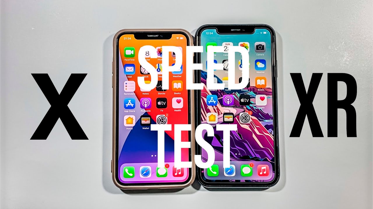 Iphone X vs Iphone XR Comparison Speed Test