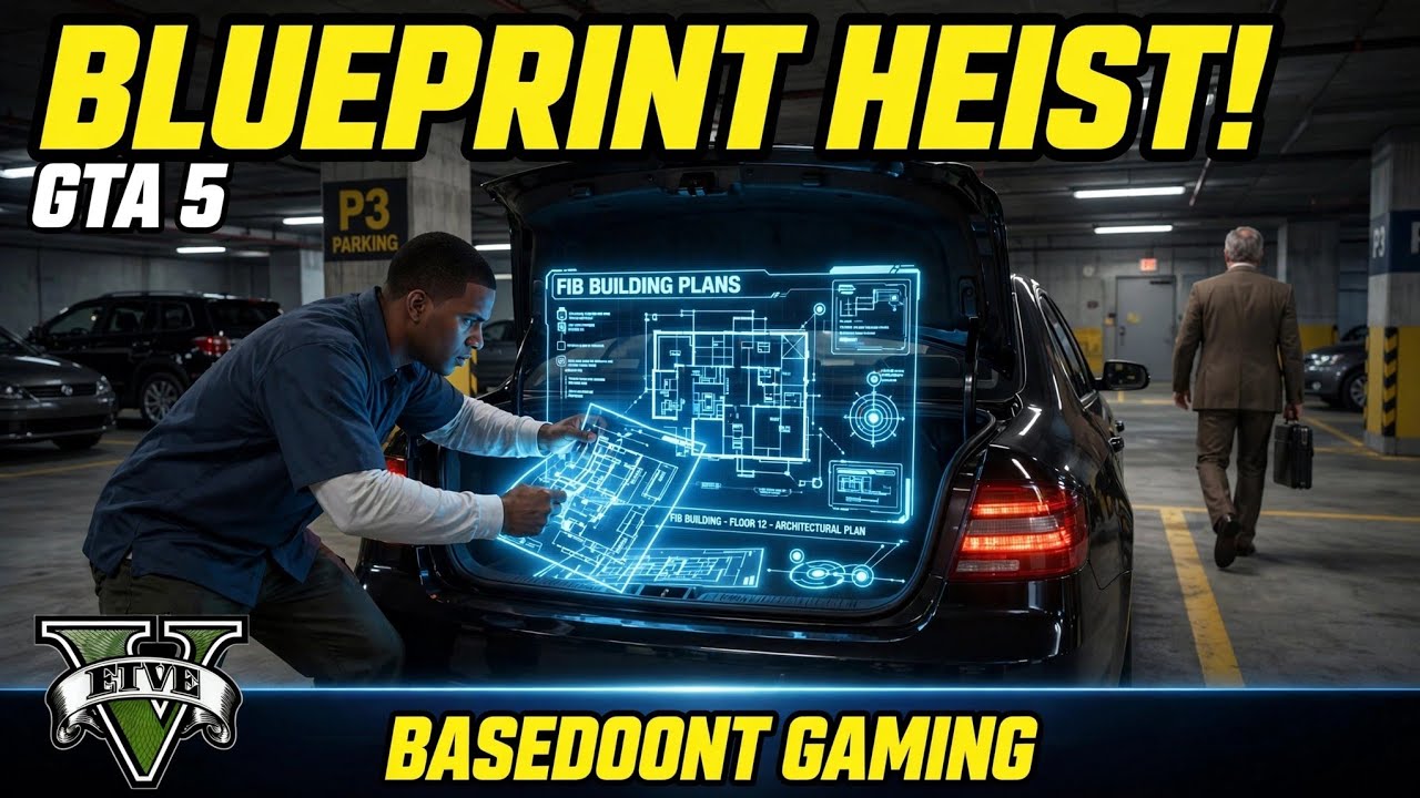 He Stole FIB Building Plans From a Car Trunk! 😱 Blueprint Heist | GTA 5 Architect's Plans