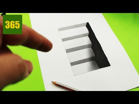 Comment dessiner une Illusion d'optique - Trou - Tutoriel