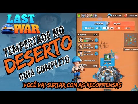EVENTO CAMPO DE BATALHA TEMPESTADE NO DESERTO - LAST WAR - GUIA COMPLETO