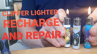 How to recharge clipper lighter and repair them