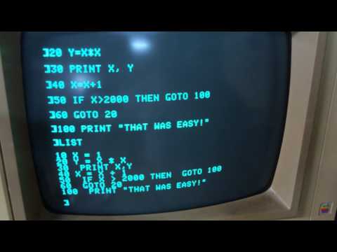 Apple Basic: simple multiplication executing 2000 times on real Apple IIe hardware