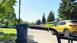 Bmx bike wheelie practice (1st person).