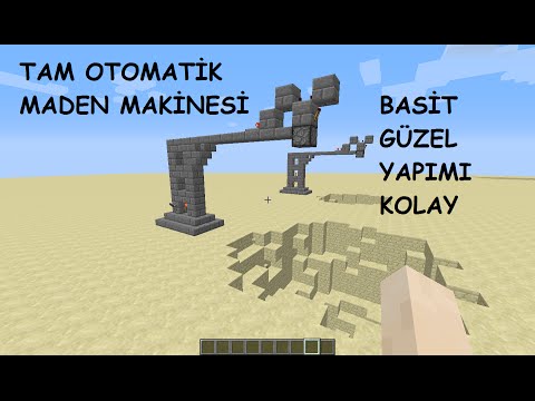 Tam Otomatik Maden Makinesi(MATKAP)-Mİnecraft-İnşa Zamanı
