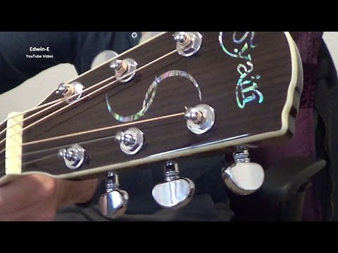 S Yairi YE-40 Acoustic Electric Guitar Demo Review with John Pearse Phosphor Bronze Strings
