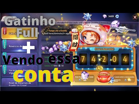 GATINHO FULL QUASE 300 GEMAS INSANO!! + VENDO ESSA CONTA!!SAINT SEIYA AWAKENING!!