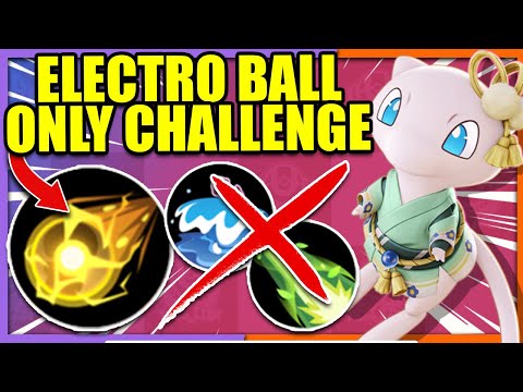 Can I WIN using ONLY ELECTRO BALL on MEW?! | Pokemon Unite