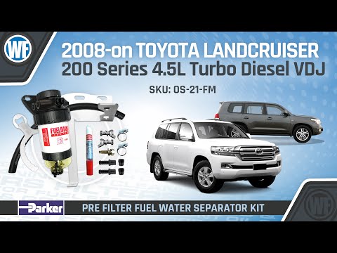Fuel Manager Pre-Filter Kit Installation for Toyota Landcruiser 200 Series VDJ 2008-on - OS-21-FM