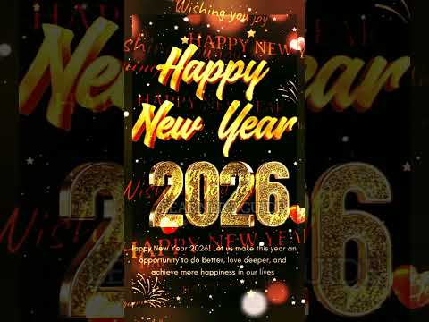 New Year Wishes 2026 | Happy New Year Wishes | Happy New Year 2026 Status #shorts #happynewyear