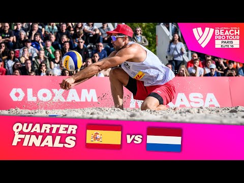 Herrera/Gavira vs. Brouwer/Meeuwsen - Quarter Final Highlights Paris 2022 #BeachProTour