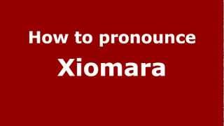 How to pronounce Xiomara