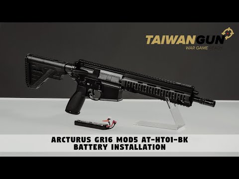 Arcturus GR16 MOD5 AT-HT01-BK HK416 Replica Battery Installation - Airsoft Manuals