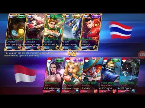 Dibantai thailand ! - INDONESIA VS THAILAND - Mobile Legends National Arena Kontes